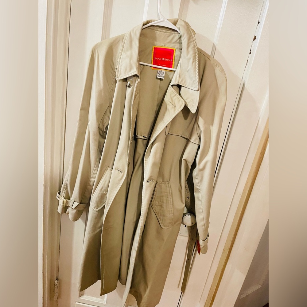 Isaac Mizrahi Classic Beige Trench Coat
